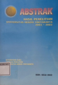Image of ABSTRAK HASIL PENELITIAN UNY 2001-2003