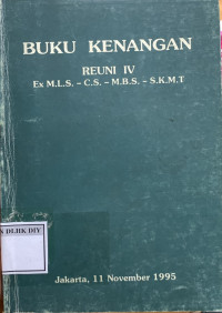 Image of Buku Kenangan Reuni IV