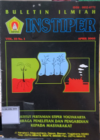 Image of BULETIN ILMIAH INSTIPER VOLUME 10 N0. 1