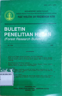 Image of BULETIN PENELITIAN HUTAN (Forest Research Bulletin)