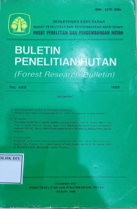 Image of BULETIN PENELITIAN HUTAN (Forest Research Bulletin)