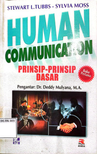 Image of HUMAN COMMUNICATION PRINSIP-PRINSIP DASAR