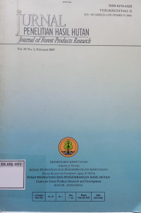 Image of JURNAL PENELITIAN HASIL HUTAN VOL 25 NO 1