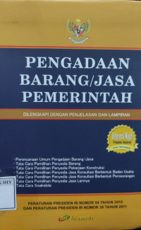 Image of PENGADAAN BARANG/JASA PEMERINTAH