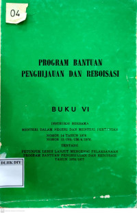 Image of PROGRAM BANTUAN PENGHIJAUAN DAN REBOISASI BUKU IV