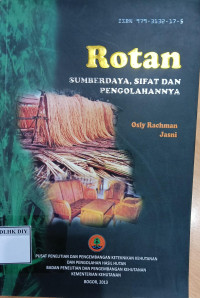 Image of RONTAN SUMBERDAYA, SIFAT DAN PENGOLAHANYA