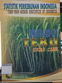 Image of STATISTIK PERKEBUNAN INDONESIA 2010-2012 TEBU
