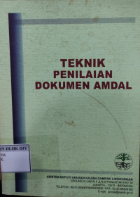 Image of TEKNIK  PENILAIAN DOKUMEN AMDAL