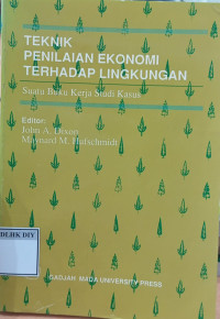 Image of TEKNIK PENILAIAN EKONOMI TERHADAP LINGKUNGAN